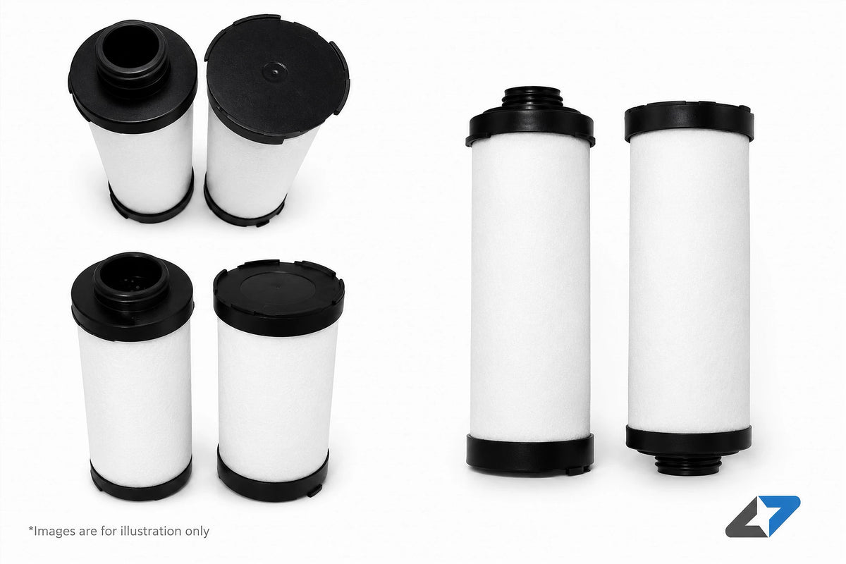 Walker Filtration E731XAA coalescing air filter replacement element removing oil aerosols for compressed air systems