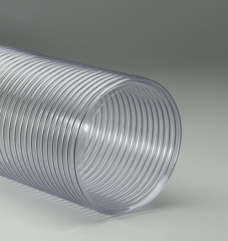 Flexaust ADC PVC wire-supported ducting hose for air duct cleaning and ventilation