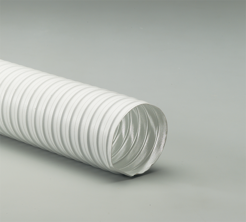 Flexaust White Hose White HEPA Vacuum Hose Flexaust White Pharmaceutical Hose White Clean Rooms Hose Flexaust White FDA Food Grade Hose White Wire Reinforced Hose Flexaust White Food Grade FDA Hose White Medium Temperature Range Hose Flexaust White Polyester Coated Fabric Hose Air Handling Hose Material Handling Hose