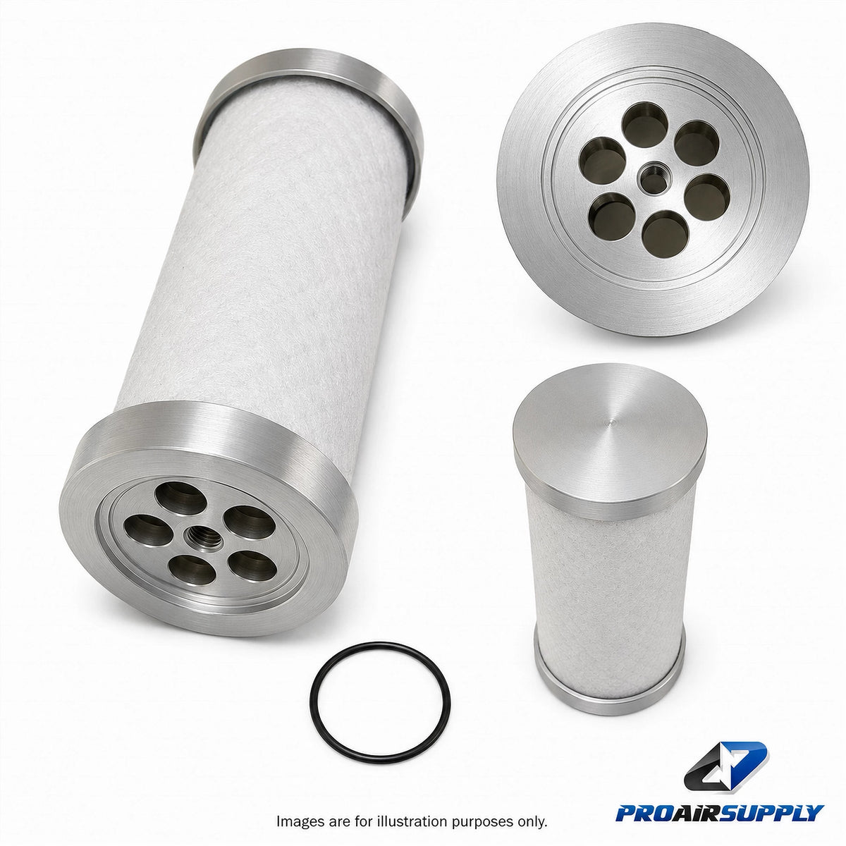 Ingersoll Rand 46794665 coalescing air filter replacement element removing oil aerosols for compressed air systems