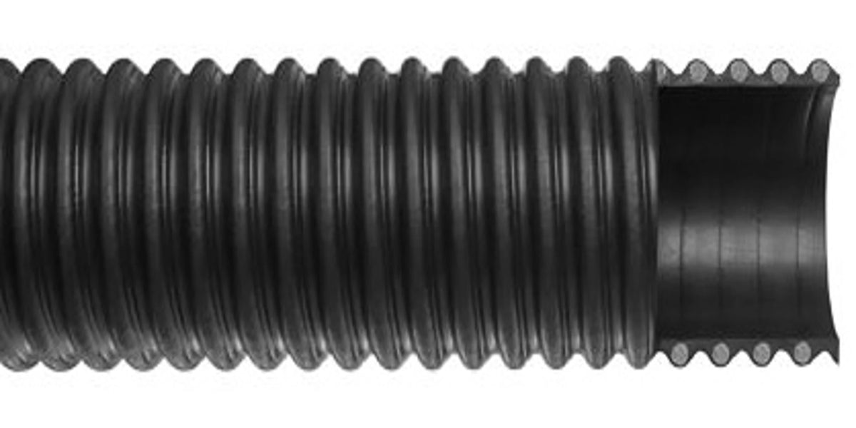 Pacific Echo Spiralite 1200 Rubber-Lined Abrasion-Resistant Duct Hose