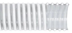Pacific Echo Spiralite 140 FDA Clear Corrugated PVC Food-Grade Suction Hose