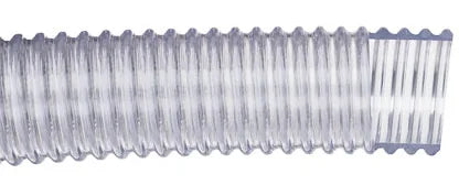 Pacific Echo Spiralite 145 All-Clear FDA Corrugated PVC Food-Grade Hose