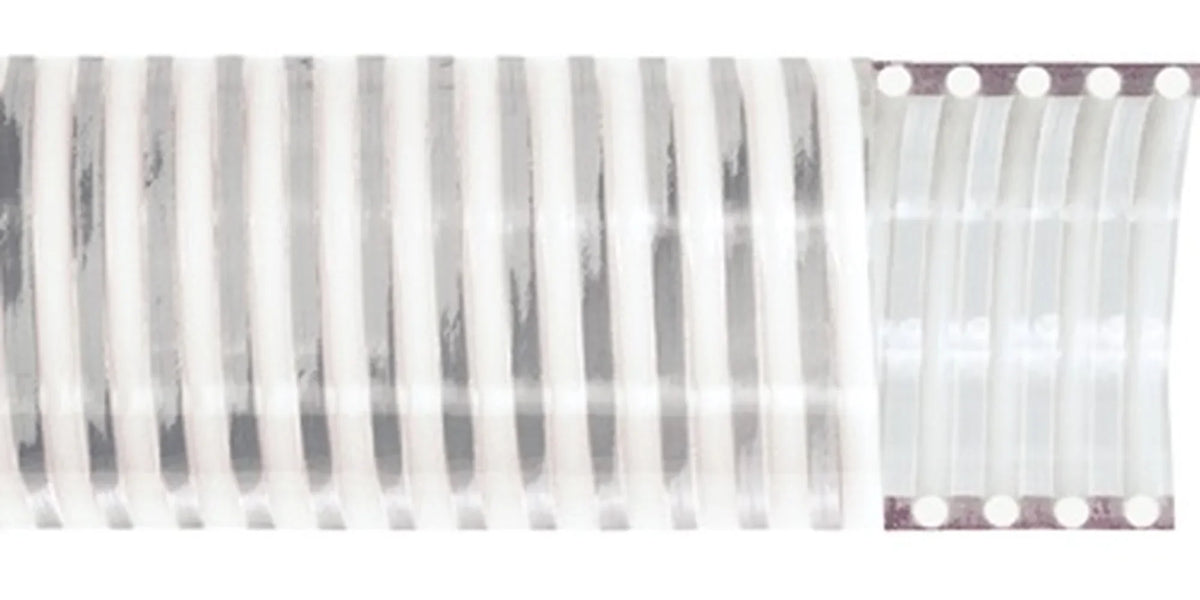 Pacific Echo Spiralite 170 FDA Clear PVC Smooth-Wall Suction Hose