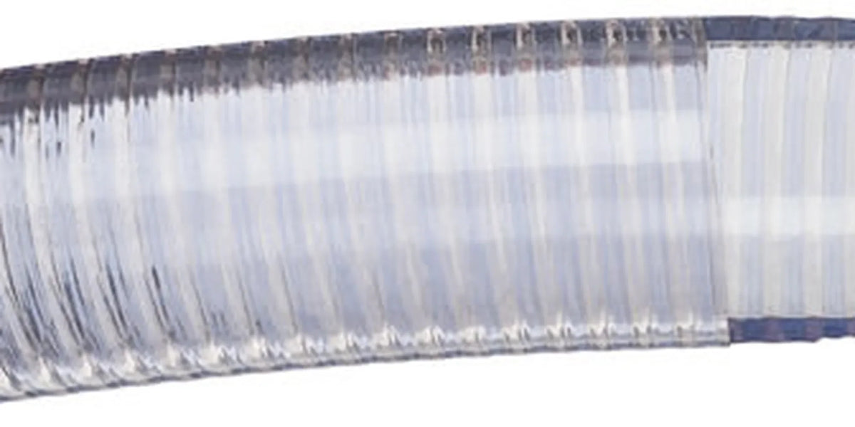 Pacific Echo Spiralite 175 FDA All-Clear Corrugated PVC Suction Hose