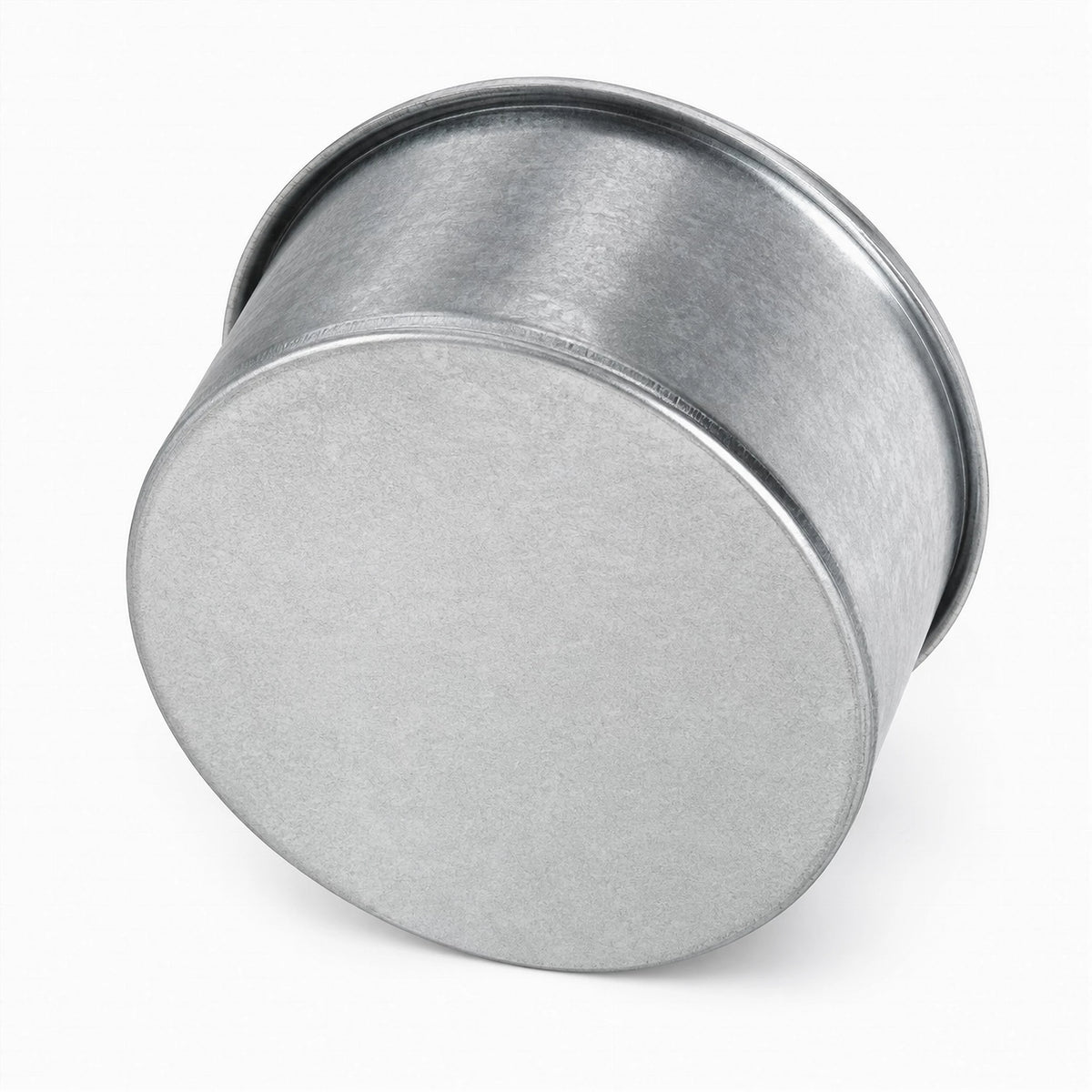 24 Inch quick connect closed end cap in galvanized or stainless steel for industrial dust collection and vacuum duct systems