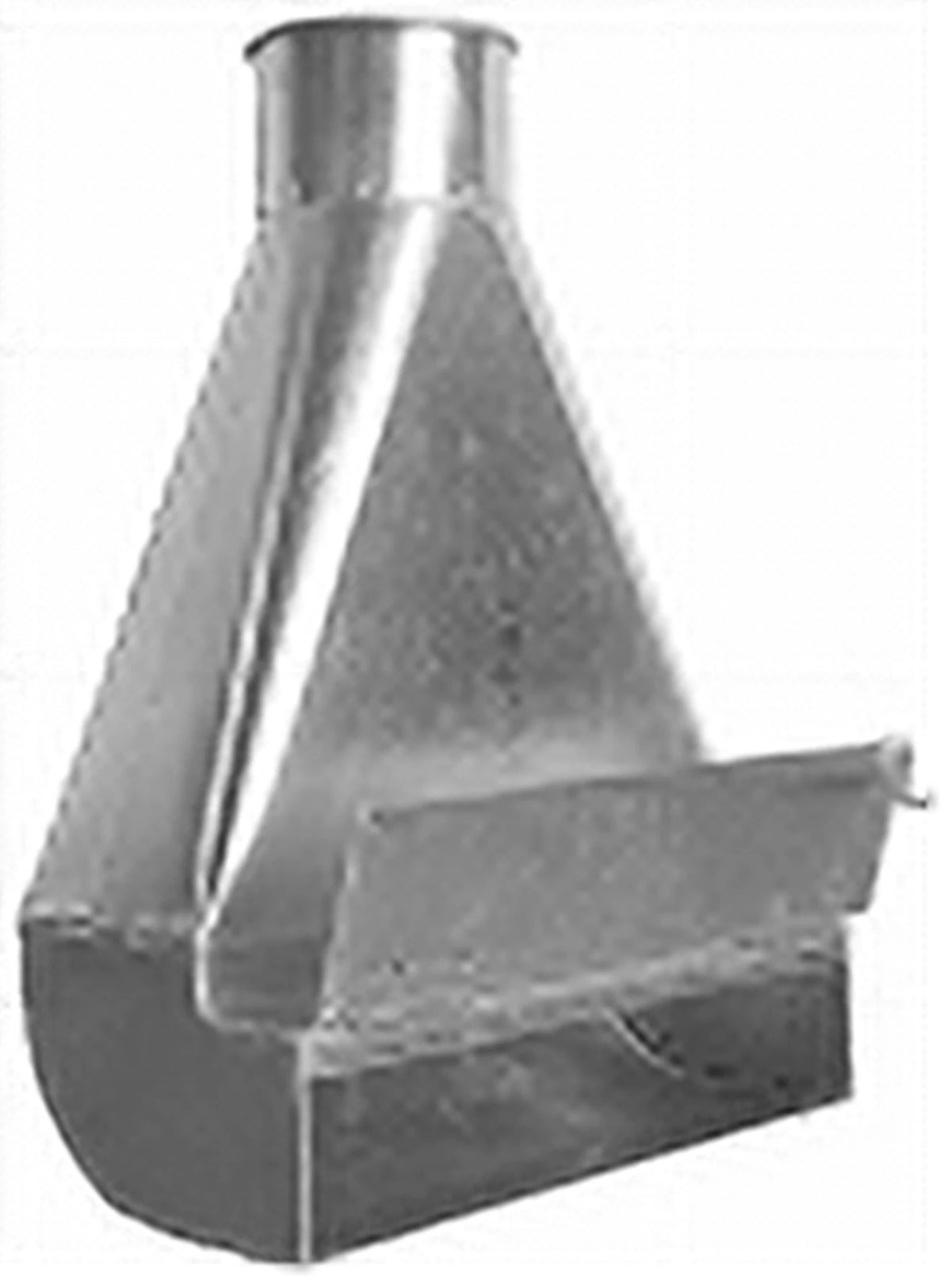 8 Inch quick connect floor sweep in galvanized or stainless steel for industrial dust collection and vacuum duct systems