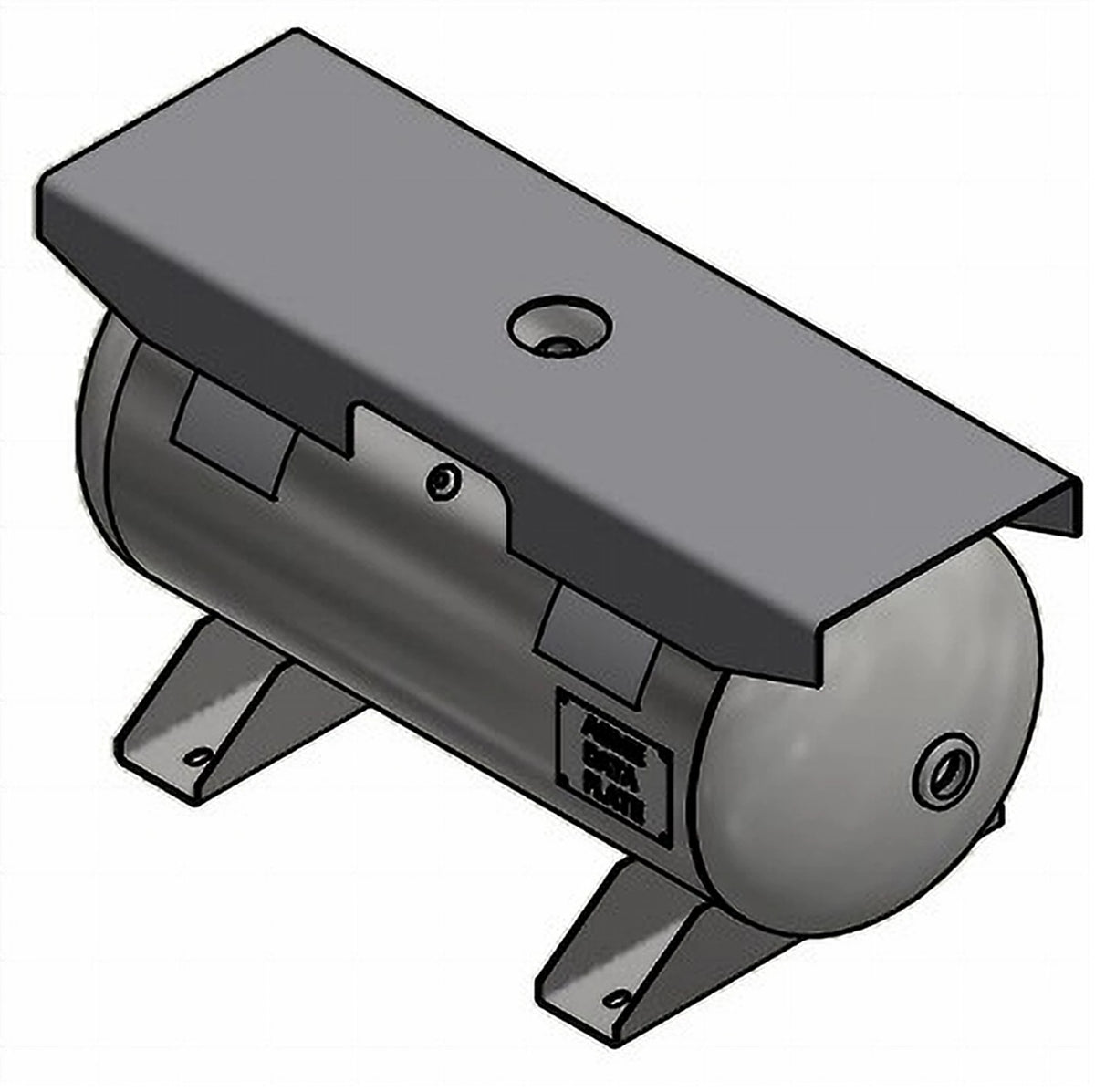 Samuel A10026 20 gallon 200 PSI horizontal compressed air receiver tank for industrial air storage and pressure support