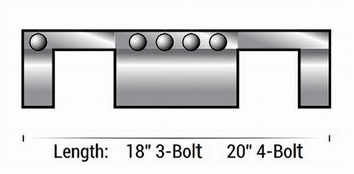 80004W10EL 8 OD 4-Bolt Eliminator 20 Length White Gasket