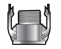B400FAL 4 Male NPT x Female Cam and Groove Part B Coupler