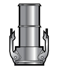 C600FAL 6 Hose Shank x Female Cam and Groove Part C Coupler