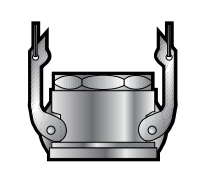D600FAL 6 Female NPT x Female Cam and Groove Part D Coupler