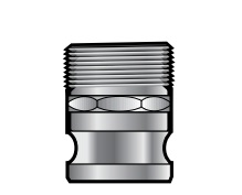 F400FAL 4 Male NPT x Male Cam and Groove Part F Adapter