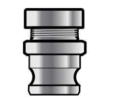 FC300AL 3 OD Tube x Male Cam and Groove Part FC Adapter with Compression Nut