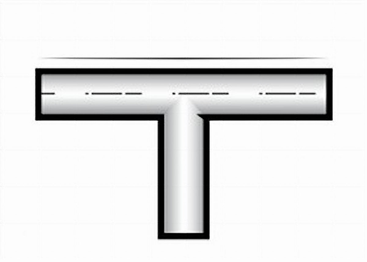 11TEE600 11 Gauge 6 OD Tube Tee