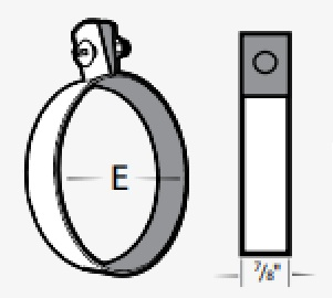 TH-1400 14 OD Tube Hanger Galvanized