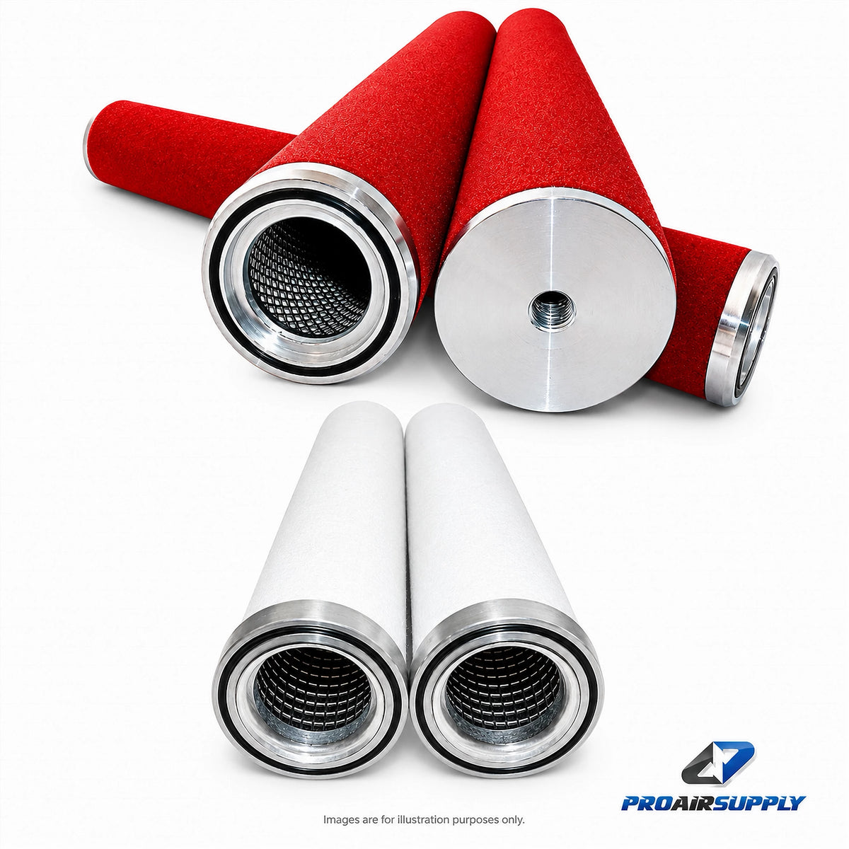 Zeks 3075A adsorber air filter replacement element removing oil vapors and odors for compressed air systems