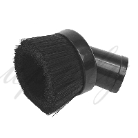 Flexaust 803BLK Black Polypropylene Plastic Industrial Central Vacuum Cleaning Tool 1-1/4 Inch, 32 mm Inch hose by 3 Inches Round Dusting Brushes