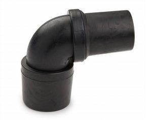 Flexaust 101928WO Hose End,Blk, 90 Deg Swivel Hose Cuff for industrial vacuum cleaning systems