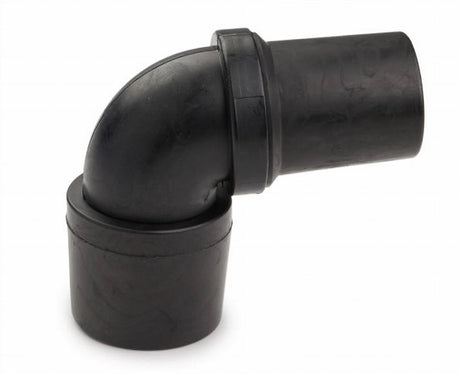 Flexaust 101928WO Hose End,Blk, 90 Deg Swivel Hose Cuff for industrial vacuum cleaning systems