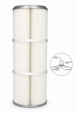 Donaldson Torit P191151-016-340 80/20 cartridge filter for industrial dust collection