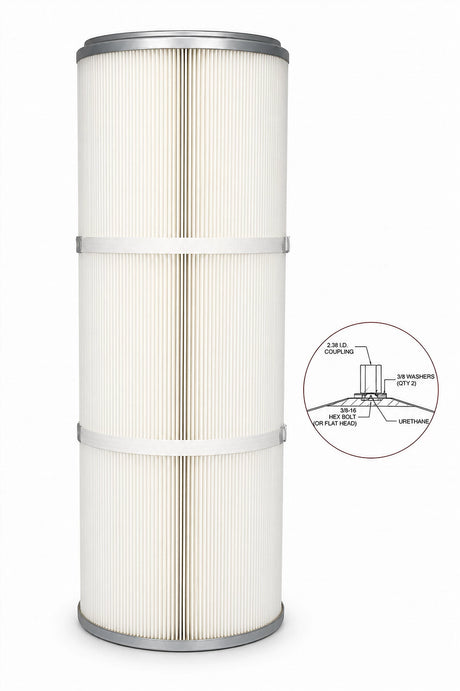 Donaldson Torit P191151-016-340 80/20 cartridge filter for industrial dust collection