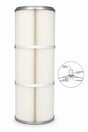 Donaldson Torit P191151-016-340 80/20 cartridge filter for industrial dust collection