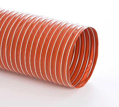 Flexaust Heat Flex BDS Hose Flexaust BDS Brake Ducting Hose Heat Flex BDS Dry Cleaning Hose Flexaust BDS Drying Systems Hose Heat Flex BDS High Temperature Hose Flexaust BDS Chemical Resistant Hose Heat Flex BDS Silicon Coated Fiberglass Fabric Hose Flexaust BDS 500 Degree F Hose Heat Flex BDS Wire Reinforced Hose