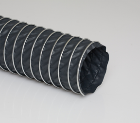 FLEX LOK Flex-Lok 300X4X25 Hose Flexaust 300 Flame Retardant Hose Flex-Loc 300 Garage Exhaust Hose Flexaust 300 Smoke Ejectors Hose Flex-Loc 300 Welding Fume Extraction Hose Flexaust 300 Abrasion Resistant Hose Flex-Loc 300 Degree F Temperature Rated Hose 300 Black Neoprene Coated Polyester Fabric Crimped Hose
