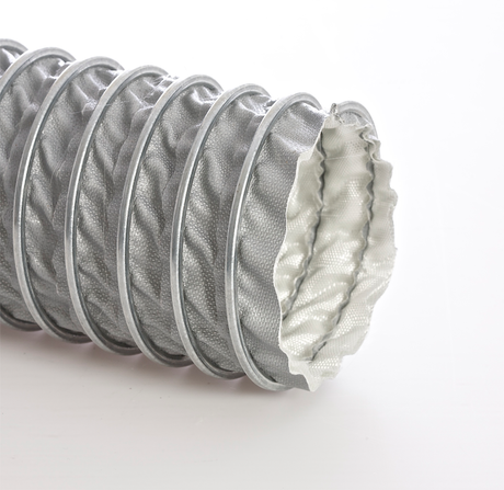 Flexaust Flex-Loc 600 Aircraft Hose Flex-Loc 600 Diesel Exhaust Hose Flexaust 600 Exhaust Systems Hose Flex-Loc 600 Flame Retardant Hose Flexaust 600 Garage Exhaust Hose Flex-Loc 600 High Temperature Hose Flexaust 600 Vehicle Exhaust Systems Hose Flex-Loc 600 SF2 Double Ply Silicone Coated Fiberglass Fabric Hose