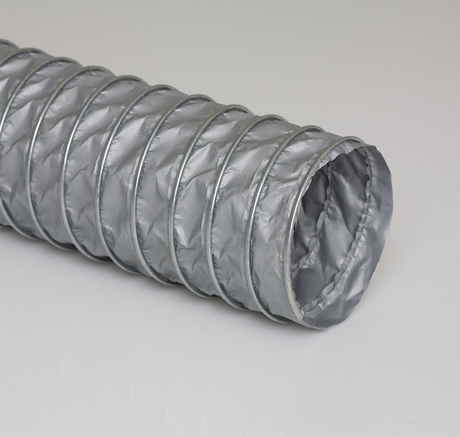 Flexaust Flex-Loc PVG Hose Flexaust PVG A/C Ventilation Hose Flex-Loc PVG Flame Retardant Hose Flexaust PVG Heater Hose Flex-Loc PVG HVAC Hose Flexaust PVG Smoke Ejectors Hose Flex-Loc PVG Ventilation Hose Flexaust PVG Chemical Resistant Hose Flex-Loc PVG Abrasion Resistant Hose PVG Silver Pvc Coated Fabric Hose