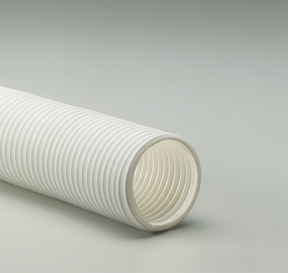 Flexaust T-7 White Clean Rooms Hose Flexadux TR T-7 White Foundries Hose Flexaust T-7 White Pharmaceutical Hose TR T-7 White Food Grade FDA Hose Flexaust T-7 White UV Resistant Hose Flexadux TR T-7 White Moisture Resistant Hose Flexaust T-7 White Chemical Resistant Hose Medium Weight White Thermoplastic Rubber Hose