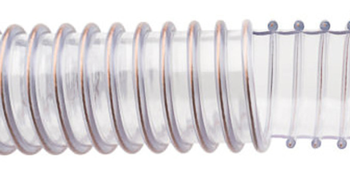 Pacific Echo Spiralite W185 FDA Clear Static-Wire Ducting Hose