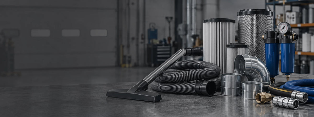ProAirSupply industrial filters, compressed air equipment, vacuum products, hose and ductwork for customer product support