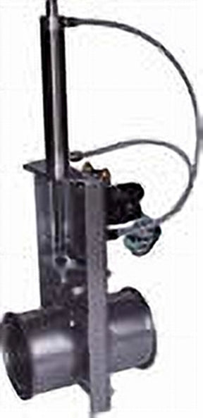 24 Inch quick connect automatic blast gate in galvanized or stainless steel for dust collection, conveying and vacuum duct sy