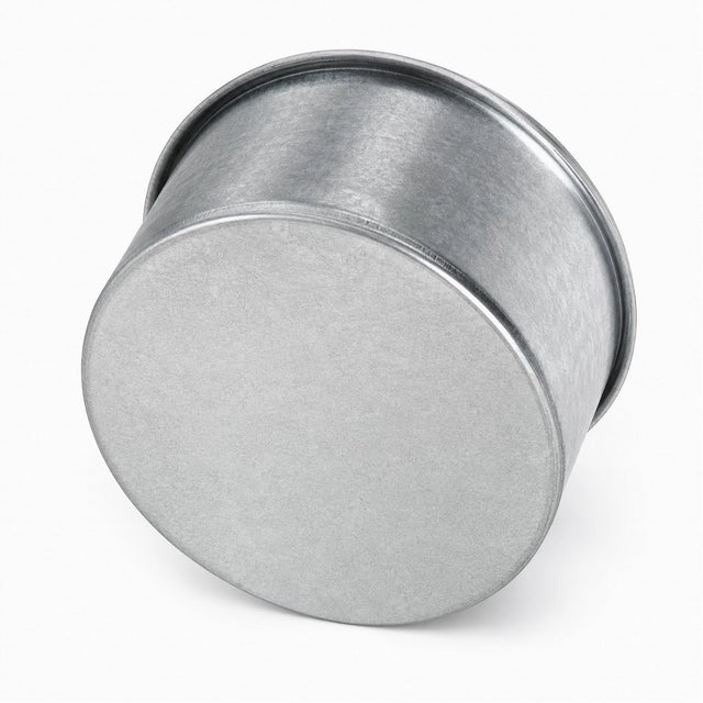 24 Inch quick connect closed end cap in galvanized or stainless steel for industrial dust collection and vacuum duct systems