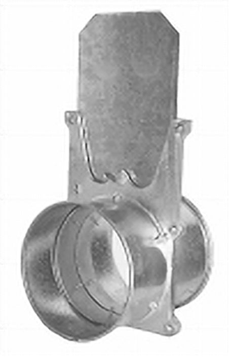 24 Inch quick connect full cut-off in galvanized or stainless steel for industrial dust collection and vacuum duct systems