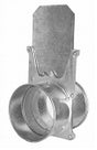 24 Inch quick connect full cut-off in galvanized or stainless steel for industrial dust collection and vacuum duct systems