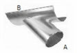 24 Inch in-cut branch quick connect duct fitting, galvanized or stainless steel, for industrial dust collection systems