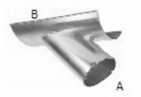 24 Inch in-cut branch quick connect duct fitting, galvanized or stainless steel, for industrial dust collection systems