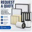 Aer Control Systems 1040-01 HEPA filter replacement element for industrial air filtration systems and clean air applications