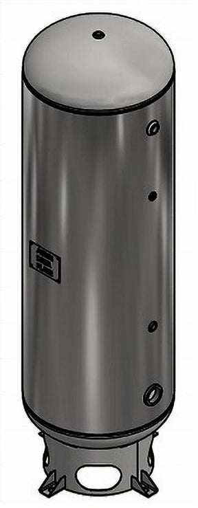 Samuel C102476 3,000 gallon 150 PSI vertical compressed air receiver tank for industrial air storage and pressure support