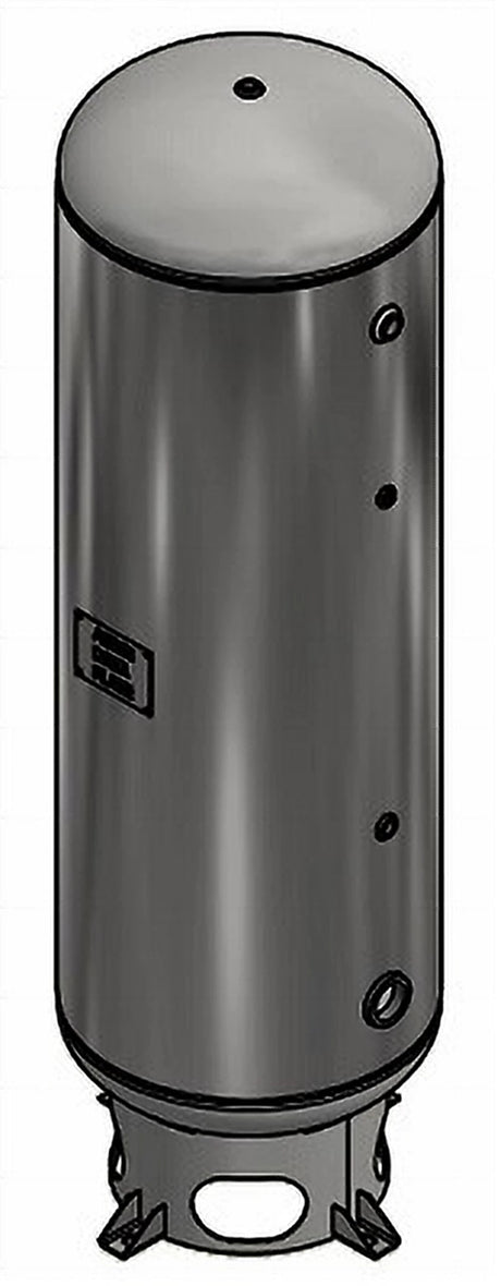 Samuel C102476 3,000 gallon 150 PSI vertical compressed air receiver tank for industrial air storage and pressure support