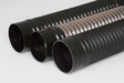 Flexaust Flx-Thane TR Cuffs are heat welded to the hose end. The polyurethane hoses do not use traditional hose cuff ends like other rigid plastic vacuum hoses. The heat welded cuff becomes an integral part of the hose that provides a tight seal & smooth clamping surface. Eliminates the need for bridge clamps.