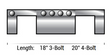 80004W10EL 8 OD 4-Bolt Eliminator 20 Length White Gasket