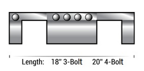 80004W10EL 8 OD 4-Bolt Eliminator 20 Length White Gasket