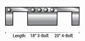80004W10EL 8 OD 4-Bolt Eliminator 20 Length White Gasket