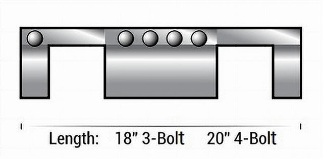 80004W10EL 8 OD 4-Bolt Eliminator 20 Length White Gasket