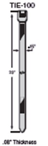 TIE-100 23 Inch Cable Tie 100 Count Heavy Duty