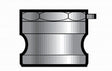 A600FAL 6 Female NPT x Male Cam and Groove Part A Adapter